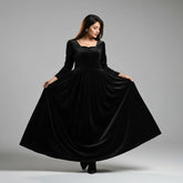 Elegant Valvet button frock