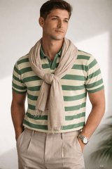 Old Money Johnny Collar Knitted Polo ✨